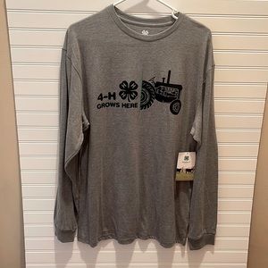 NWT National 4-H Council  Men’s Long Sleeve T-Shirt Multiple Sizes